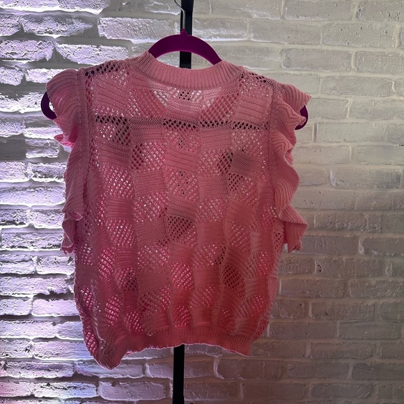 Sold.      Pink Strawberry Sweater - Picture 2 of 4